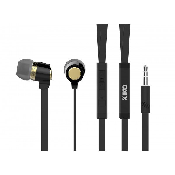 Wholesale Fashion Stereo Earphone Headset with Mic and Volume Controller K-Z205 (Black - Gold)
